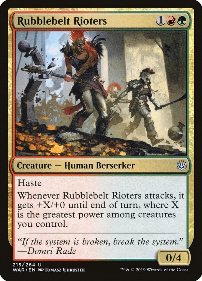 Image for Rubblebelt Rioters (215) (WAR) - Magic: The Gathering