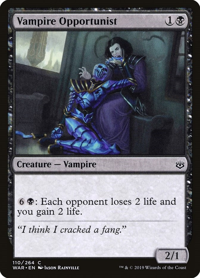 Image for Vampire Opportunist (110) (WAR) - Magic: The Gathering
