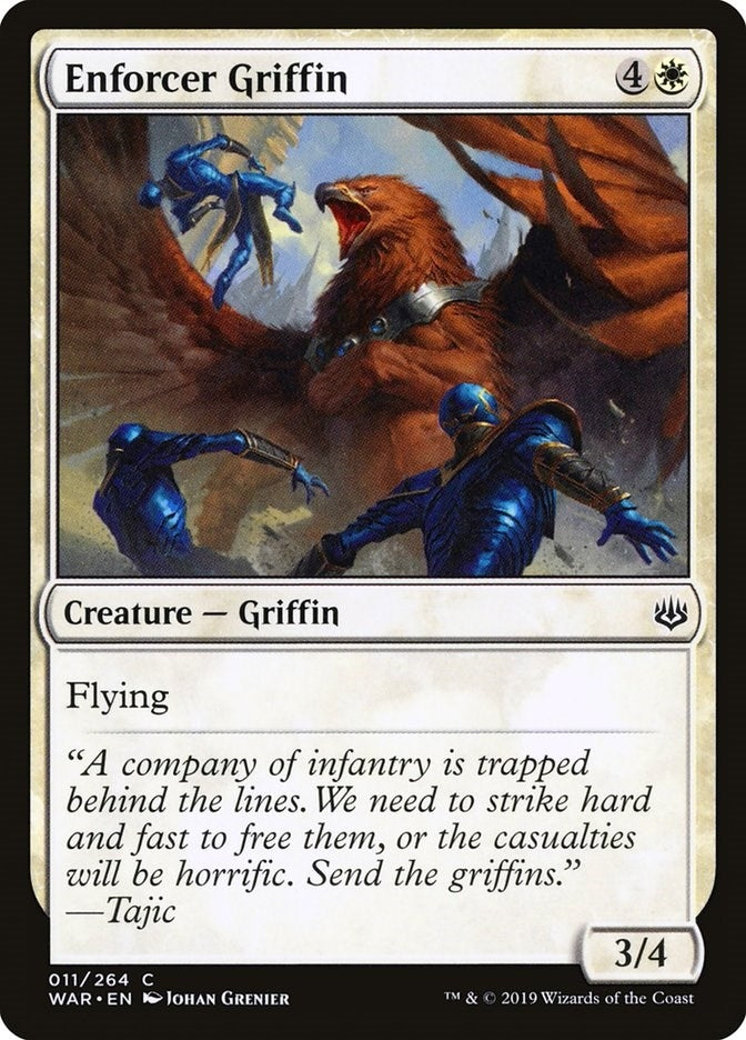 Image for Enforcer Griffin (11) (WAR) - Magic: The Gathering