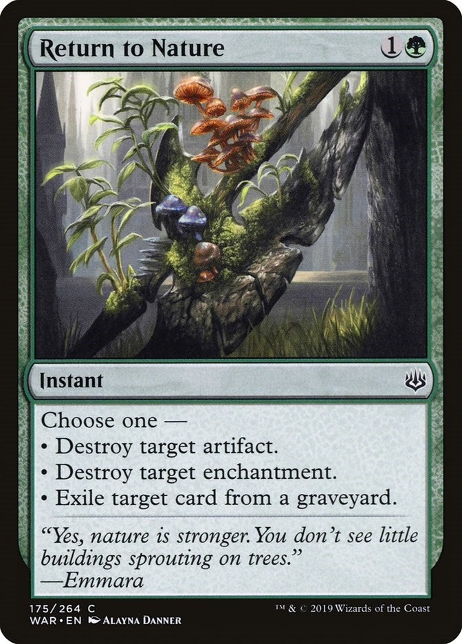Image for Return to Nature (175) (WAR) - Magic: The Gathering