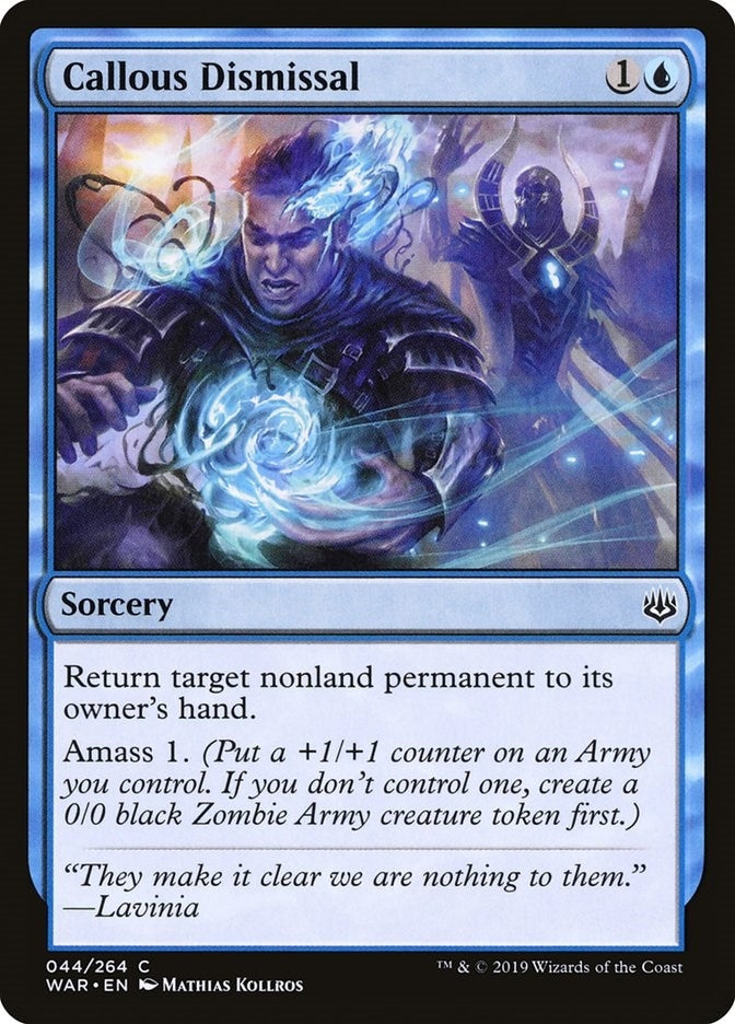 Image for Callous Dismissal (44) (WAR) - Magic: The Gathering