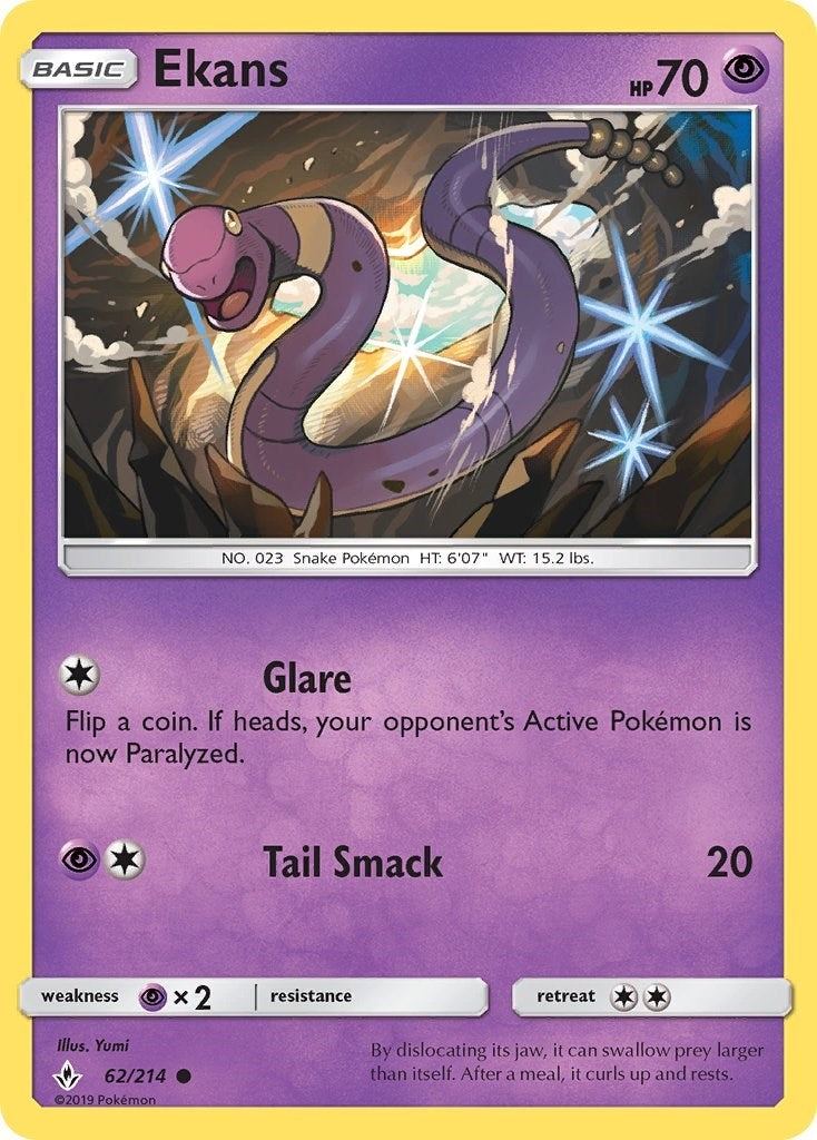 Ekans (62/214) (SM10)