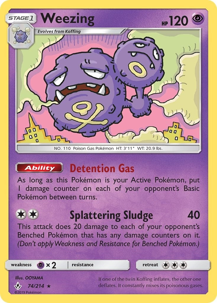 Weezing (74/214) (SM10)