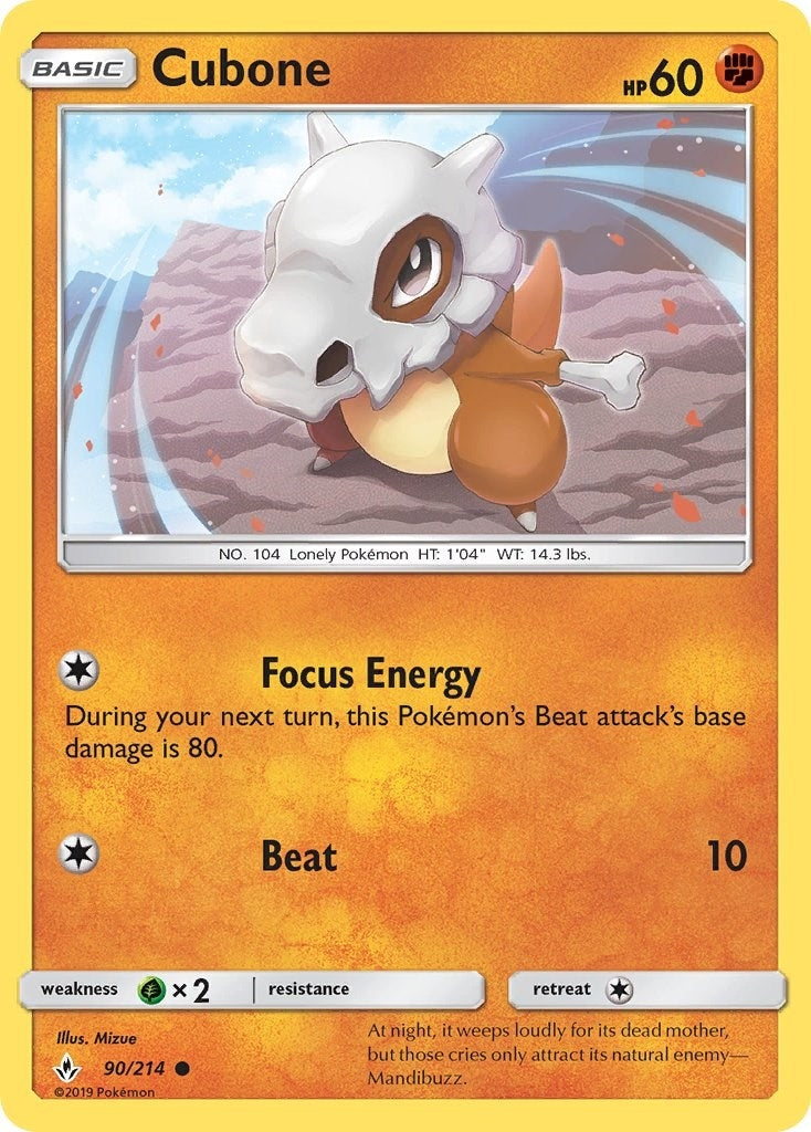 Cubone (90/214) (SM10)
