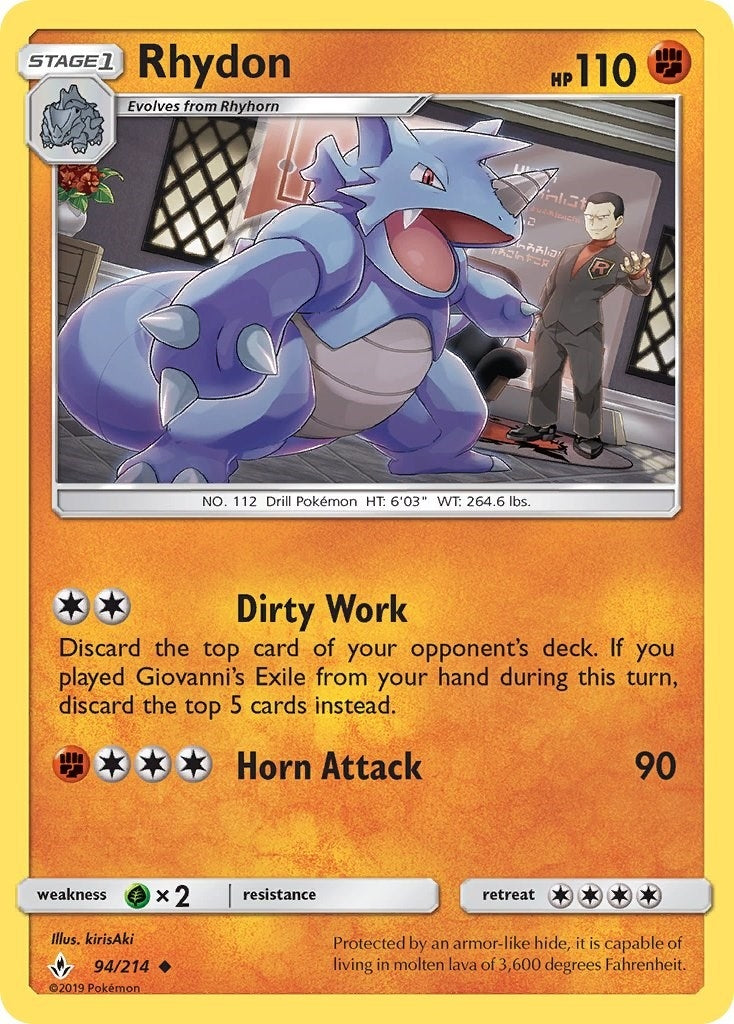Rhydon (94/214) (SM10)