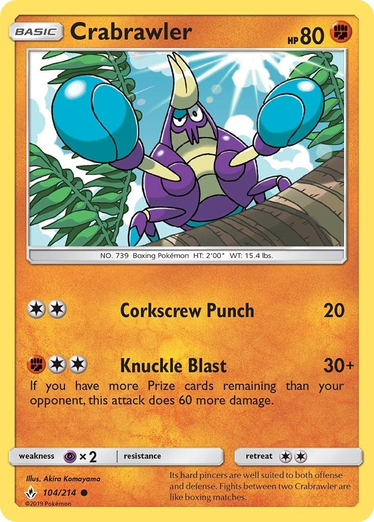 Crabrawler (104/214) (SM10)