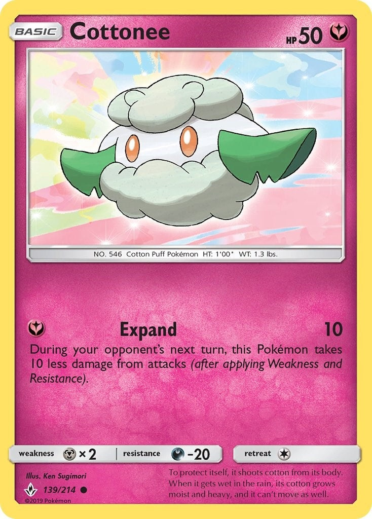 Cottonee (139/214) (SM10)