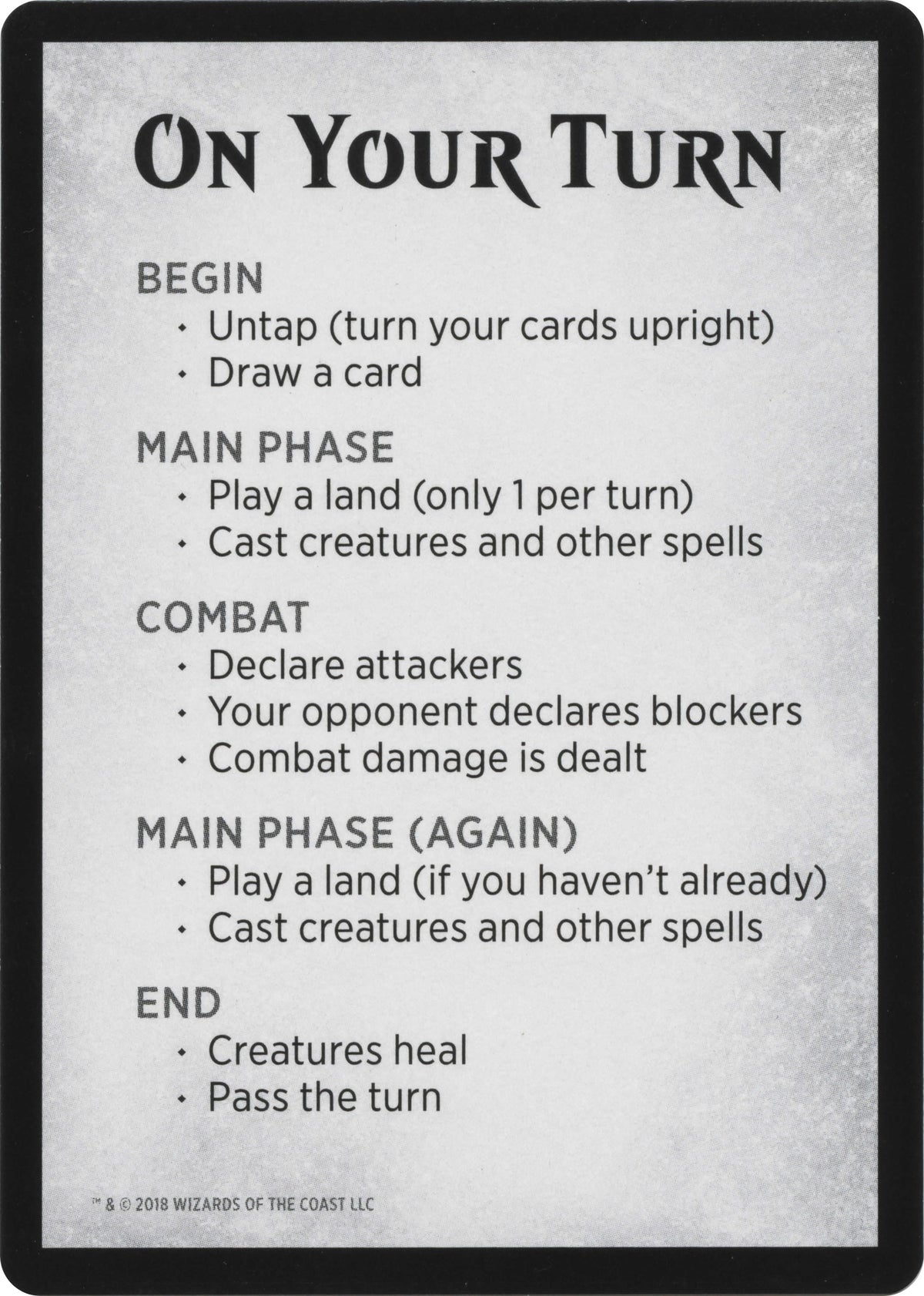 Image for Rules Card (WAR Bundle) (UMP) - Magic: The Gathering