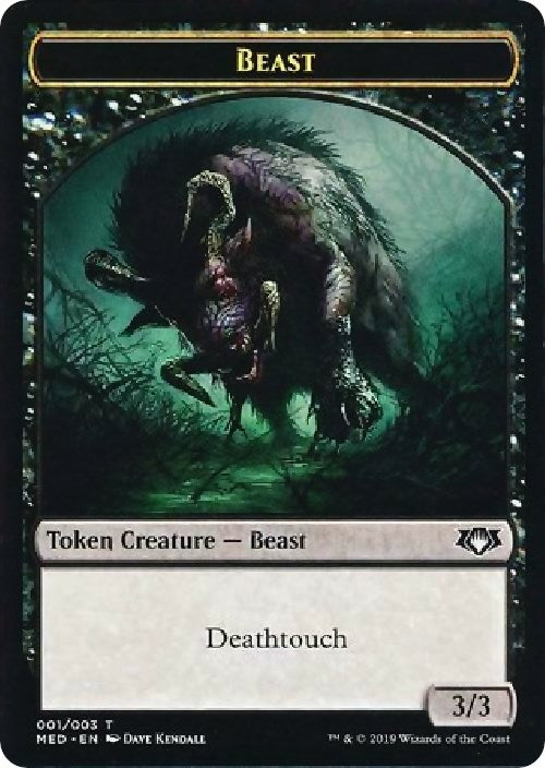 Image for Beast Token (1) (MED3) - Magic: The Gathering