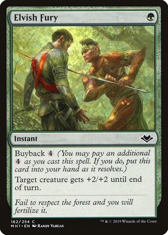 Image for Elvish Fury (162) (MH1) - Magic: The Gathering