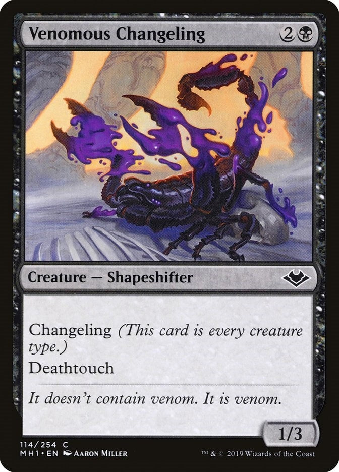 Image for Venomous Changeling (114) (MH1) - Magic: The Gathering