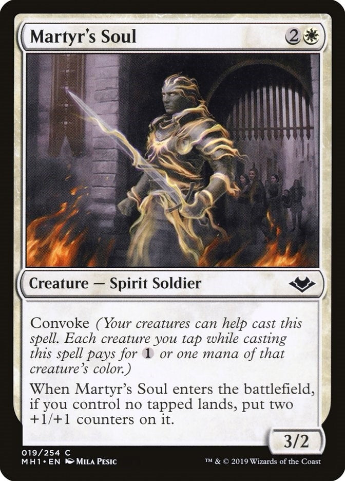 Image for Martyr's Soul (19) (MH1) - Magic: The Gathering