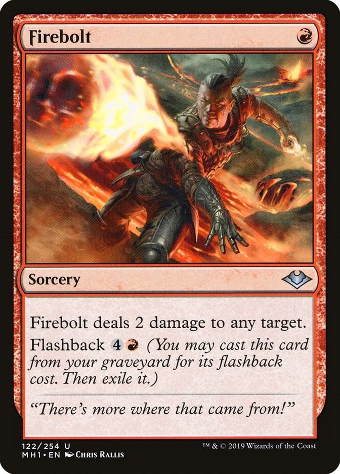 Image for Firebolt (122) (MH1) - Magic: The Gathering