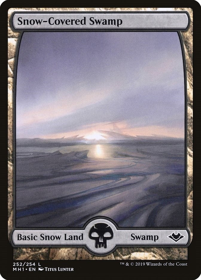 Image for Snow-Covered Swamp (252) (MH1) - Magic: The Gathering