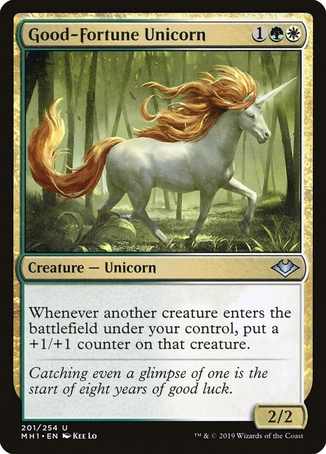 Image for Good-Fortune Unicorn (201) (MH1) - Magic: The Gathering