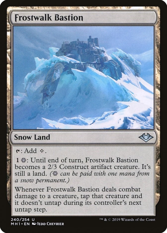 Image for Frostwalk Bastion (240) (MH1) - Magic: The Gathering