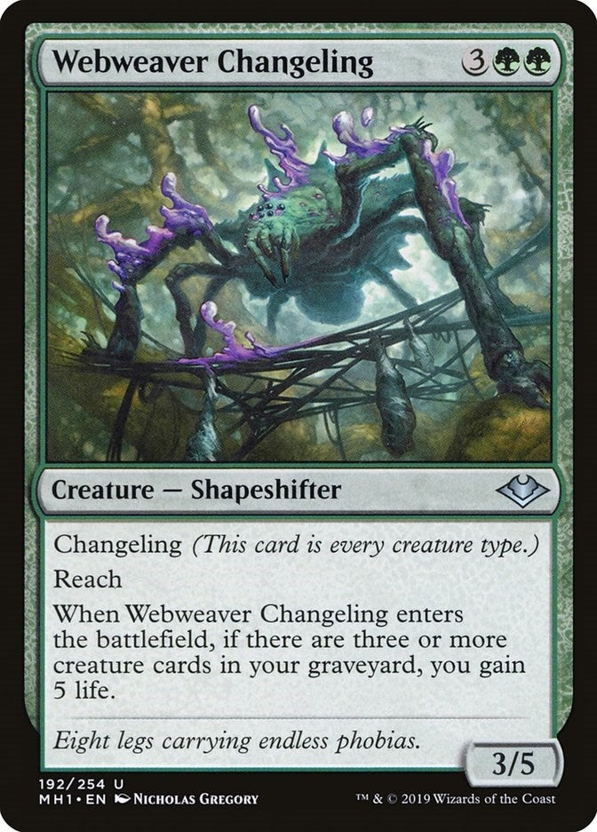 Image for Webweaver Changeling (192) (MH1) - Magic: The Gathering