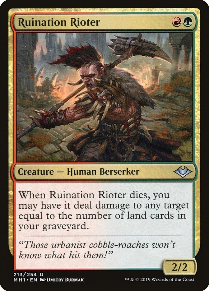 Image for Ruination Rioter (213) (MH1) - Magic: The Gathering