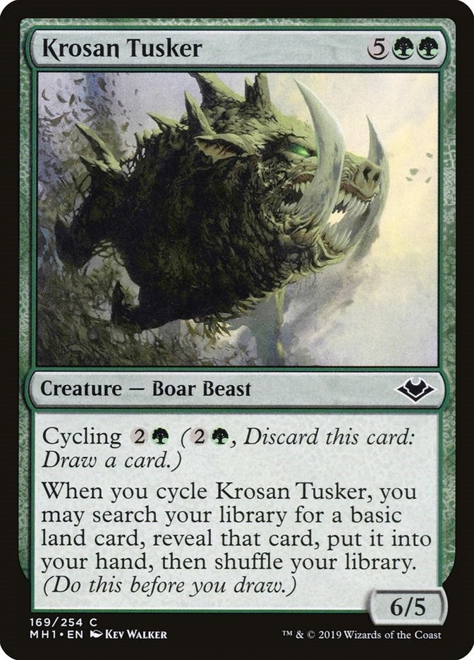 Image for Krosan Tusker (169) (MH1) - Magic: The Gathering