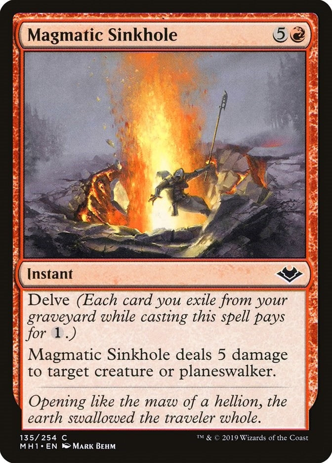 Image for Magmatic Sinkhole (135) (MH1) - Magic: The Gathering