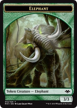 Image for Elephant Token (12) (MH1) - Magic: The Gathering