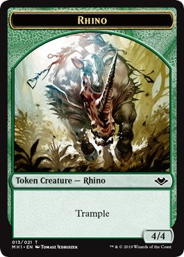 Image for Rhino Token (13) (MH1) - Magic: The Gathering