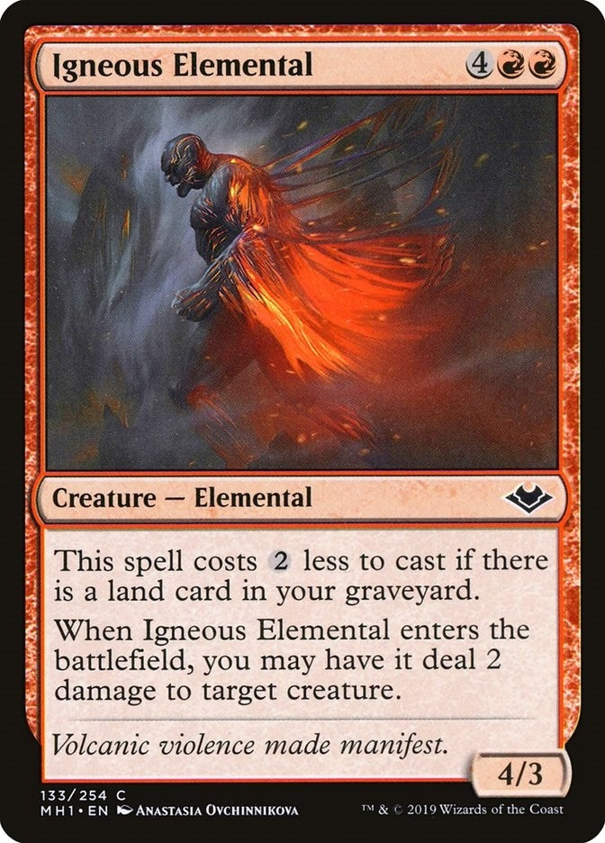 Image for Igneous Elemental (133) (MH1) - Magic: The Gathering