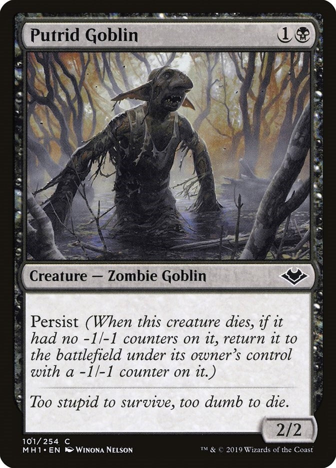 Image for Putrid Goblin (101) (MH1) - Magic: The Gathering