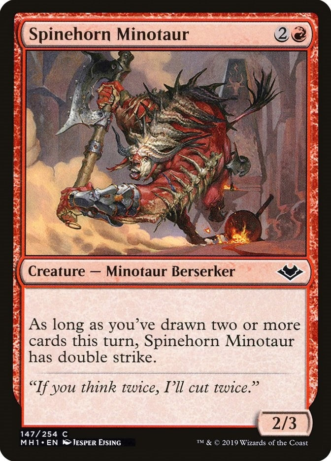 Image for Spinehorn Minotaur (147) (MH1) - Magic: The Gathering
