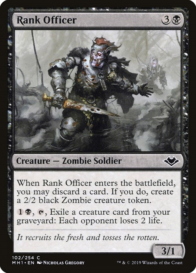 Image for Rank Officer (102) (MH1) - Magic: The Gathering