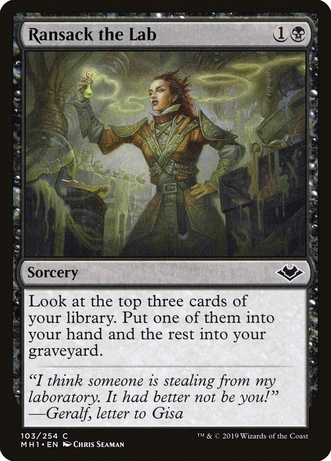 Image for Ransack the Lab (103) (MH1) - Magic: The Gathering