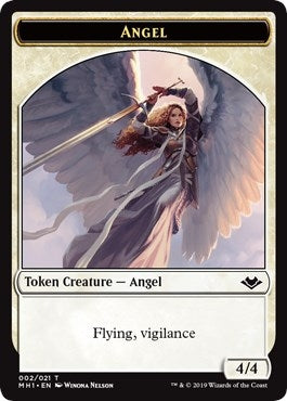 Angel // Illusion Double-Sided Token (2 // 5) (MH1)