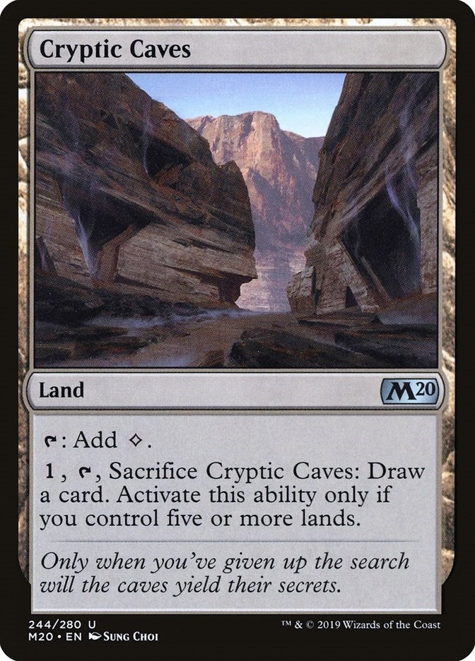 Image for Cryptic Caves (244) (M20) - Magic: The Gathering