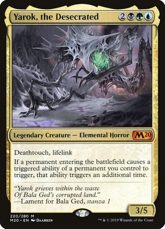 Image for Yarok, the Desecrated (220) (M20) - Magic: The Gathering