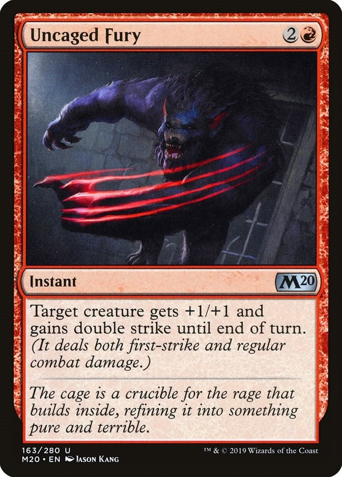 Image for Uncaged Fury (163) (M20) - Magic: The Gathering