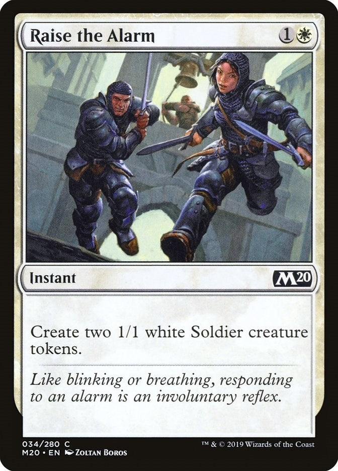 Image for Raise the Alarm (34) (M20) - Magic: The Gathering
