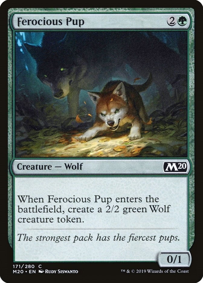 Image for Ferocious Pup (171) (M20) - Magic: The Gathering