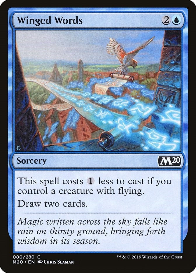 Image for Winged Words (80) (M20) - Magic: The Gathering