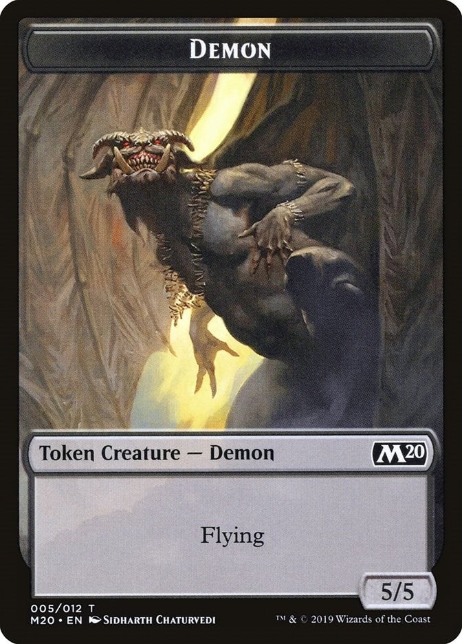 Image for Demon Token (5) (M20) - Magic: The Gathering