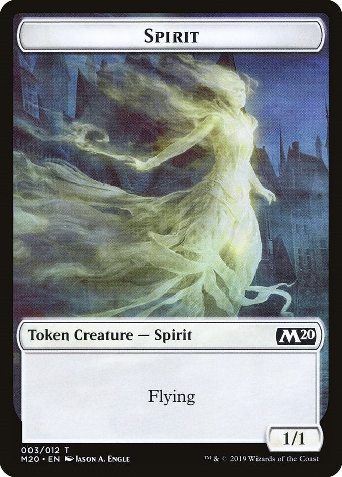 Image for Spirit Token (3) (M20) - Magic: The Gathering