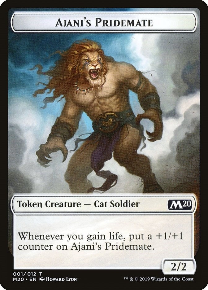 Ajani's Pridemate Token (1) (M20)