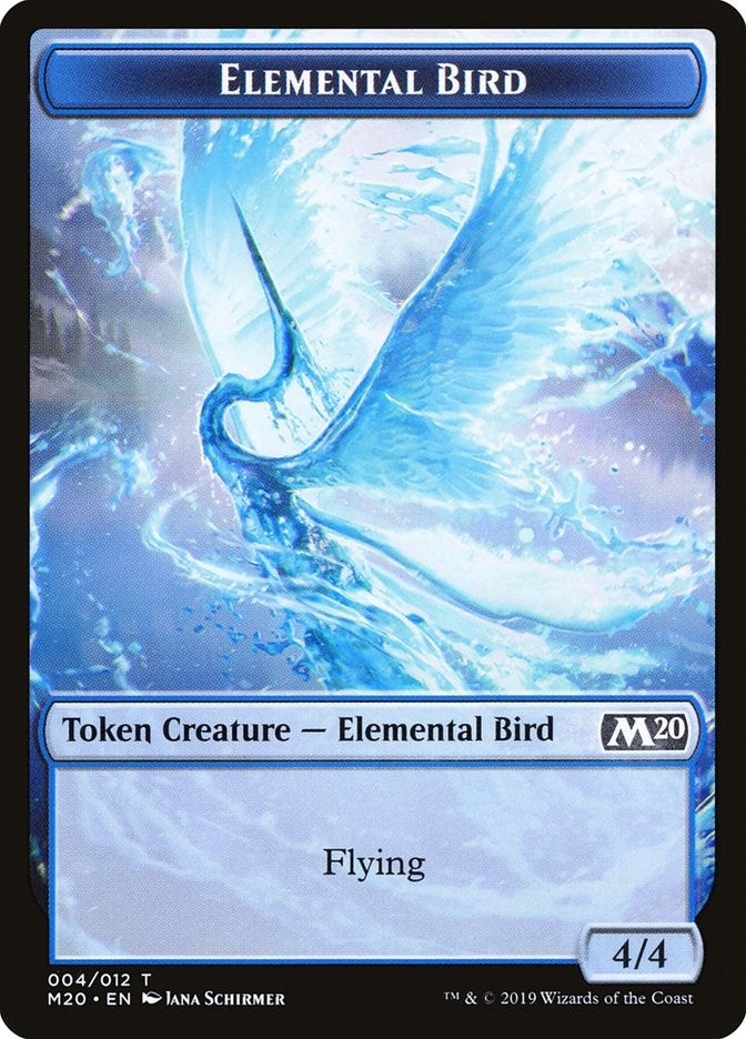 Image for Elemental Bird Token (4) (M20) - Magic: The Gathering