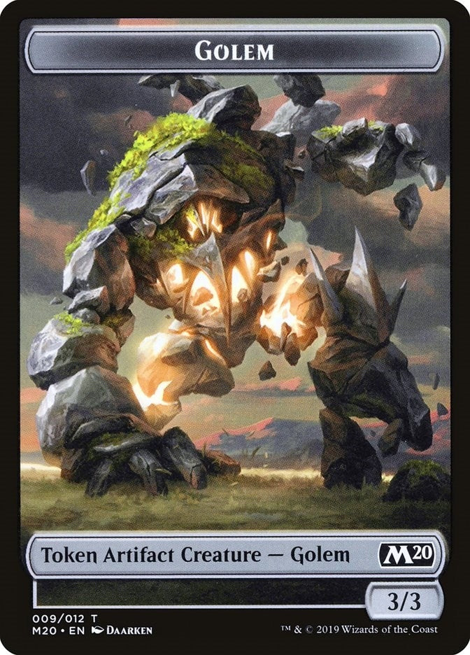 Image for Golem Token (9) (M20) - Magic: The Gathering