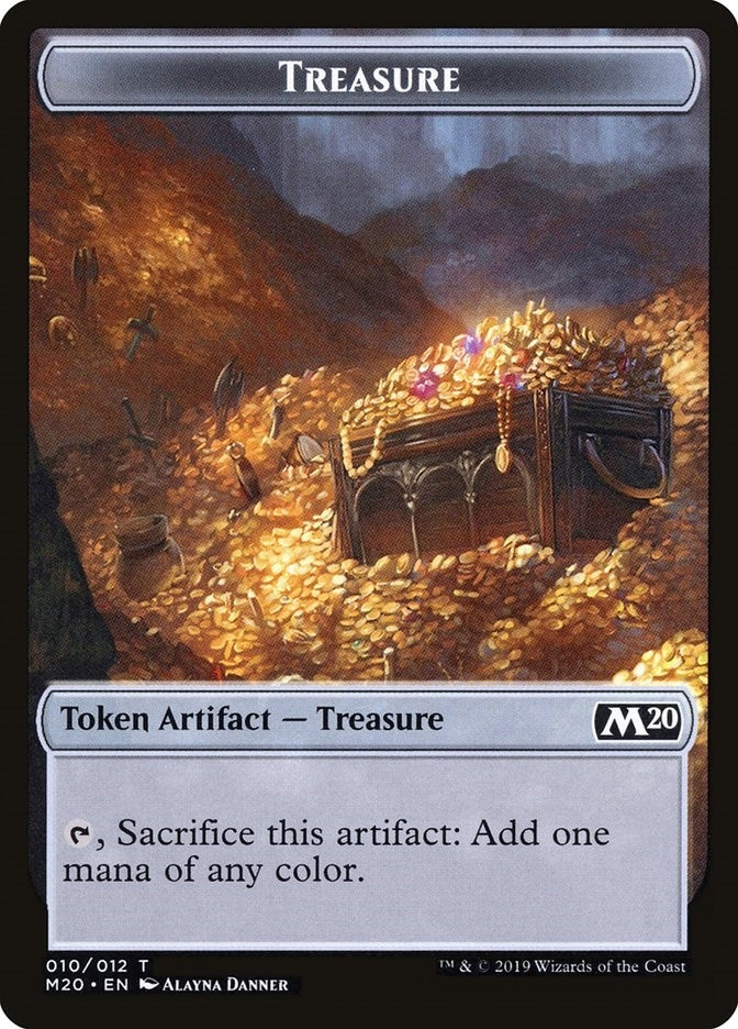 Image for Treasure Token (10) (M20) - Magic: The Gathering