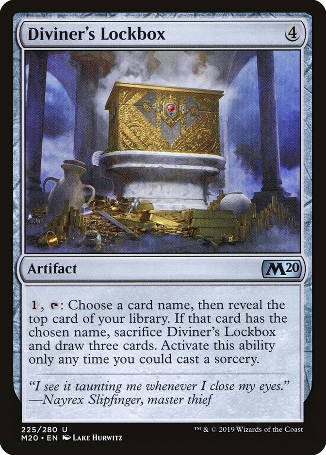 Image for Diviner's Lockbox (225) (M20) - Magic: The Gathering