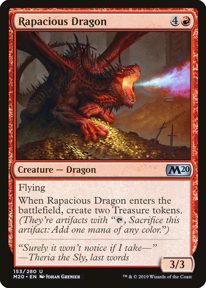 Image for Rapacious Dragon (153) (M20) - Magic: The Gathering