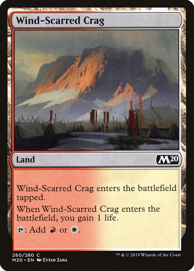 Image for Wind-Scarred Crag (260) (M20) - Magic: The Gathering