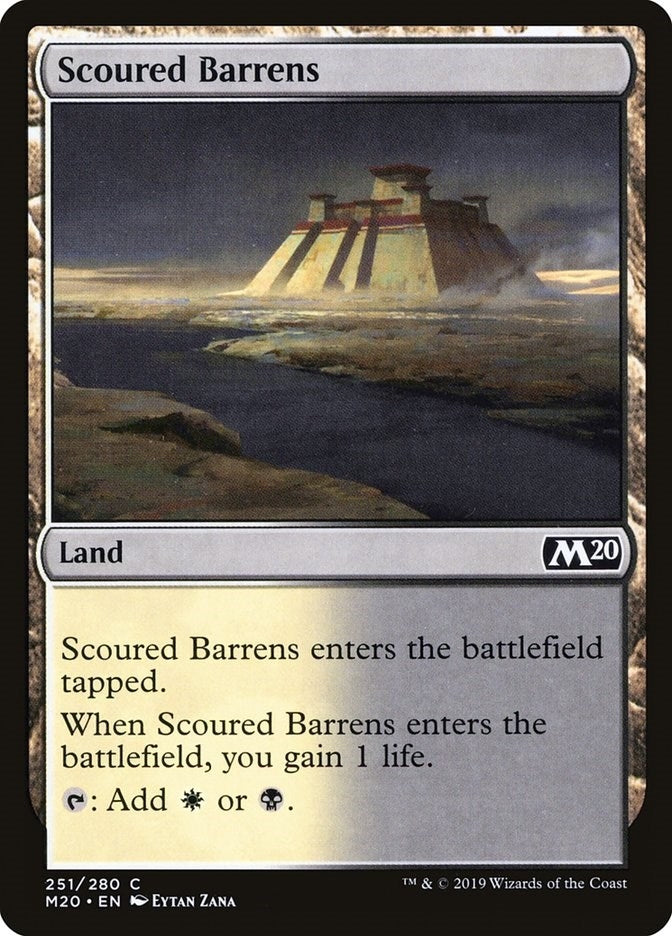 Image for Scoured Barrens (251) (M20) - Magic: The Gathering