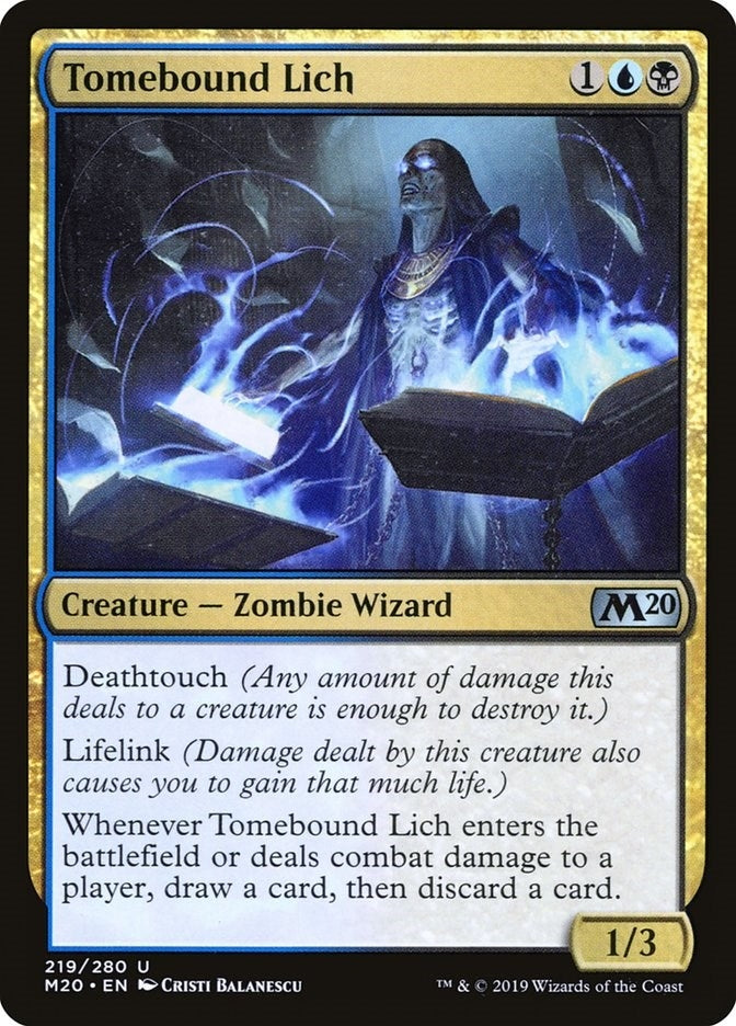 Image for Tomebound Lich (219) (M20) - Magic: The Gathering