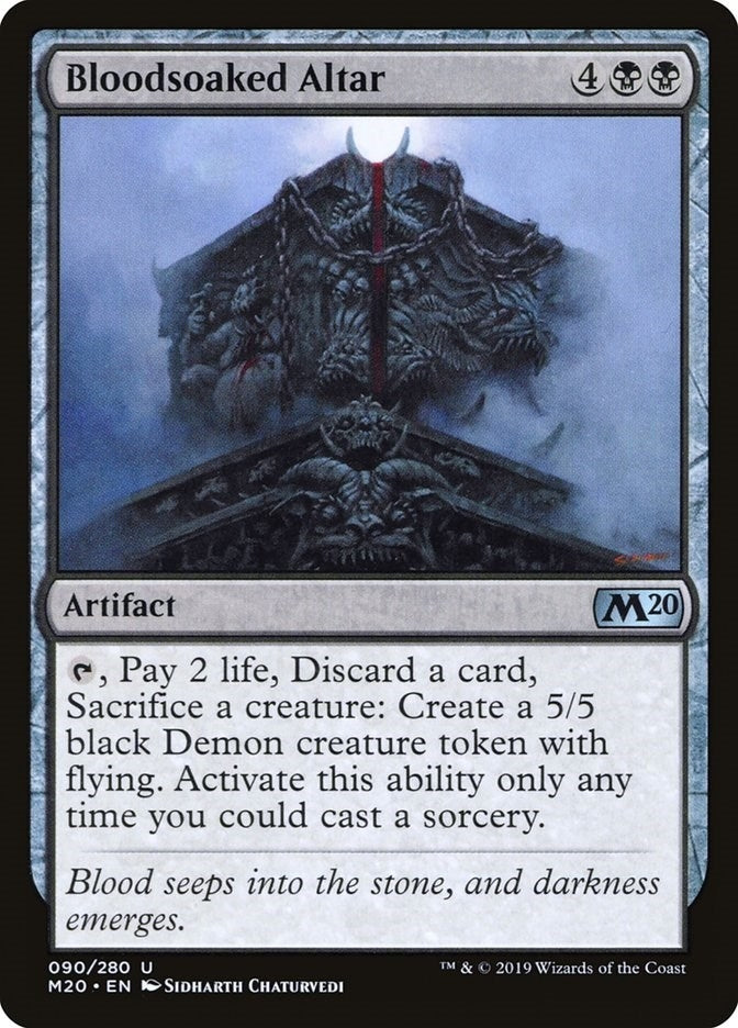 Image for Bloodsoaked Altar (90) (M20) - Magic: The Gathering